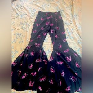Sugar thrills butterfly bell bottoms